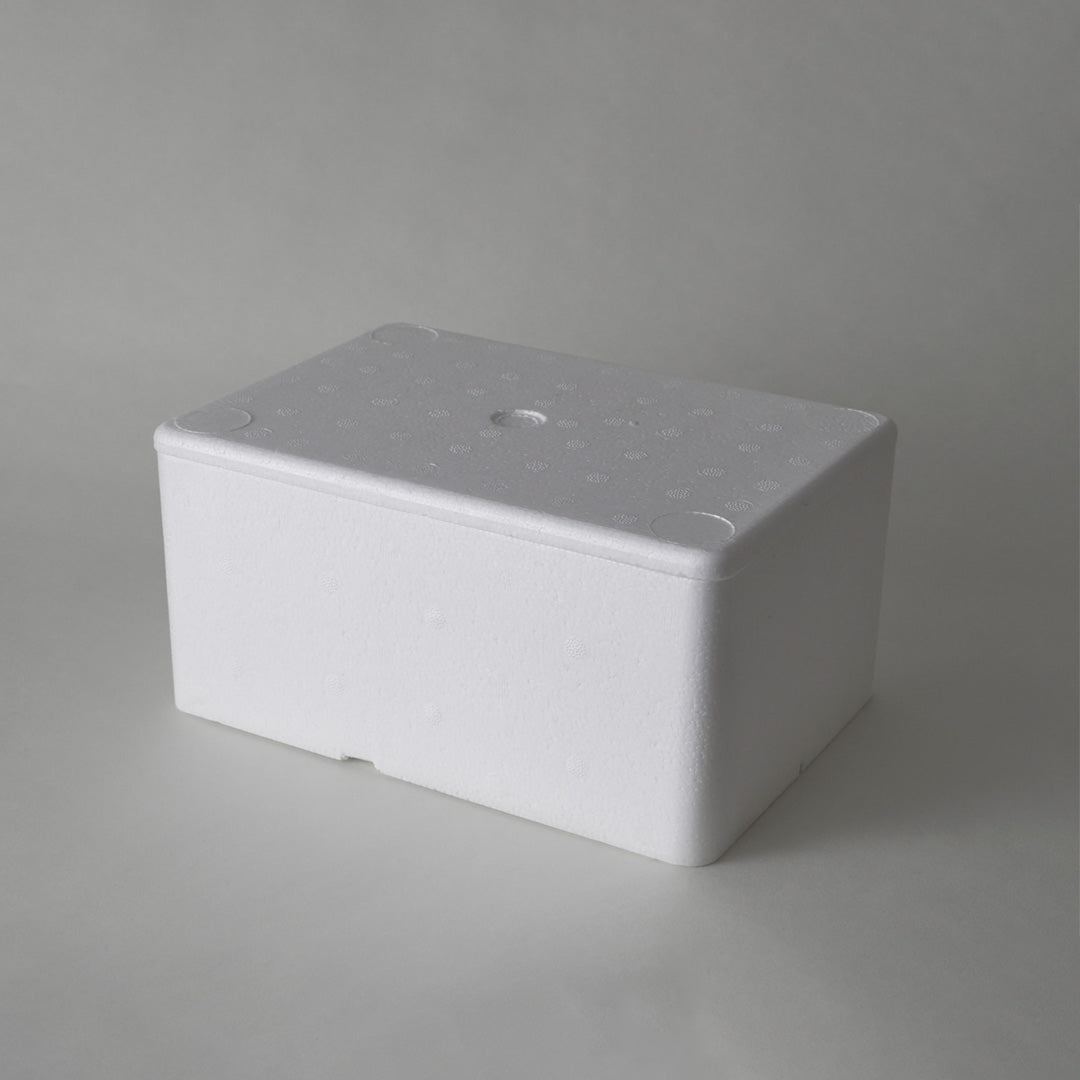 Medium Polystyrene box WITH FILLING, 1.5 kg Capacity