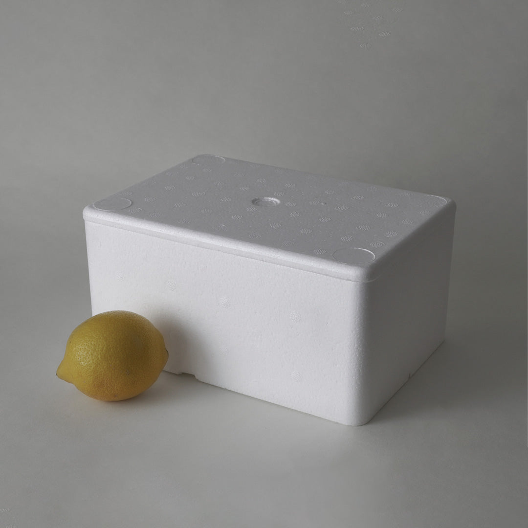 Medium Polystyrene box WITH FILLING, 2 kg Capacity