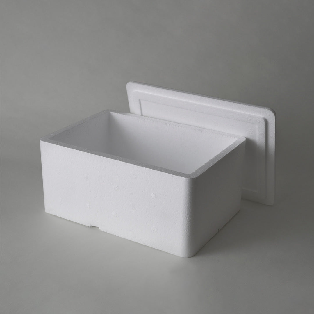 Medium Polystyrene box WITH FILLING, 2 kg Capacity